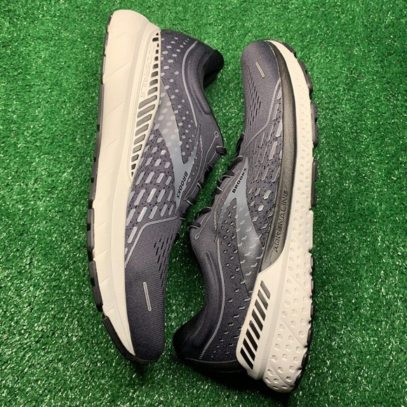 Brooks Adrenaline 21 Men’s Size 12 D Med Gray Black Running Shoes 1103491D093 main image 5
